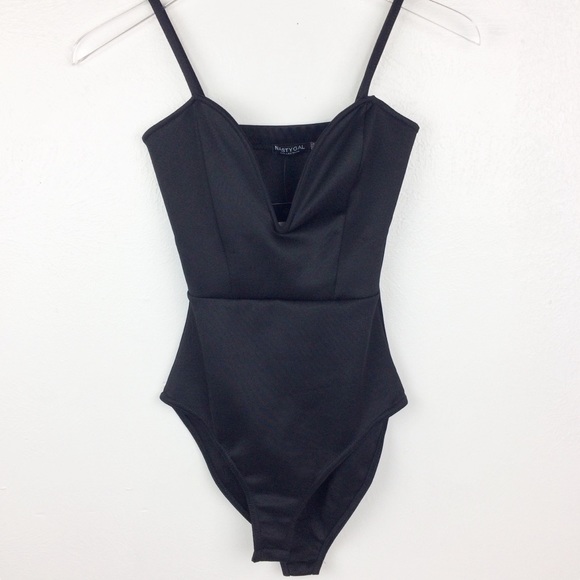 Nasty Gal Tops - Nasty Gal Plunge Bodysuit